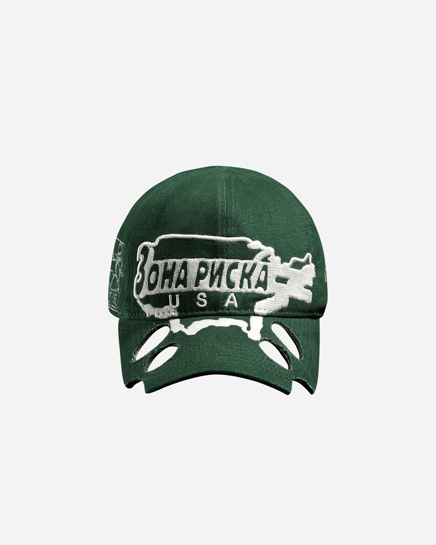 Stillz Stillz Danger Zone Embroidered Cap Green Hats Caps STZDNGRCAPGRN GREEN
