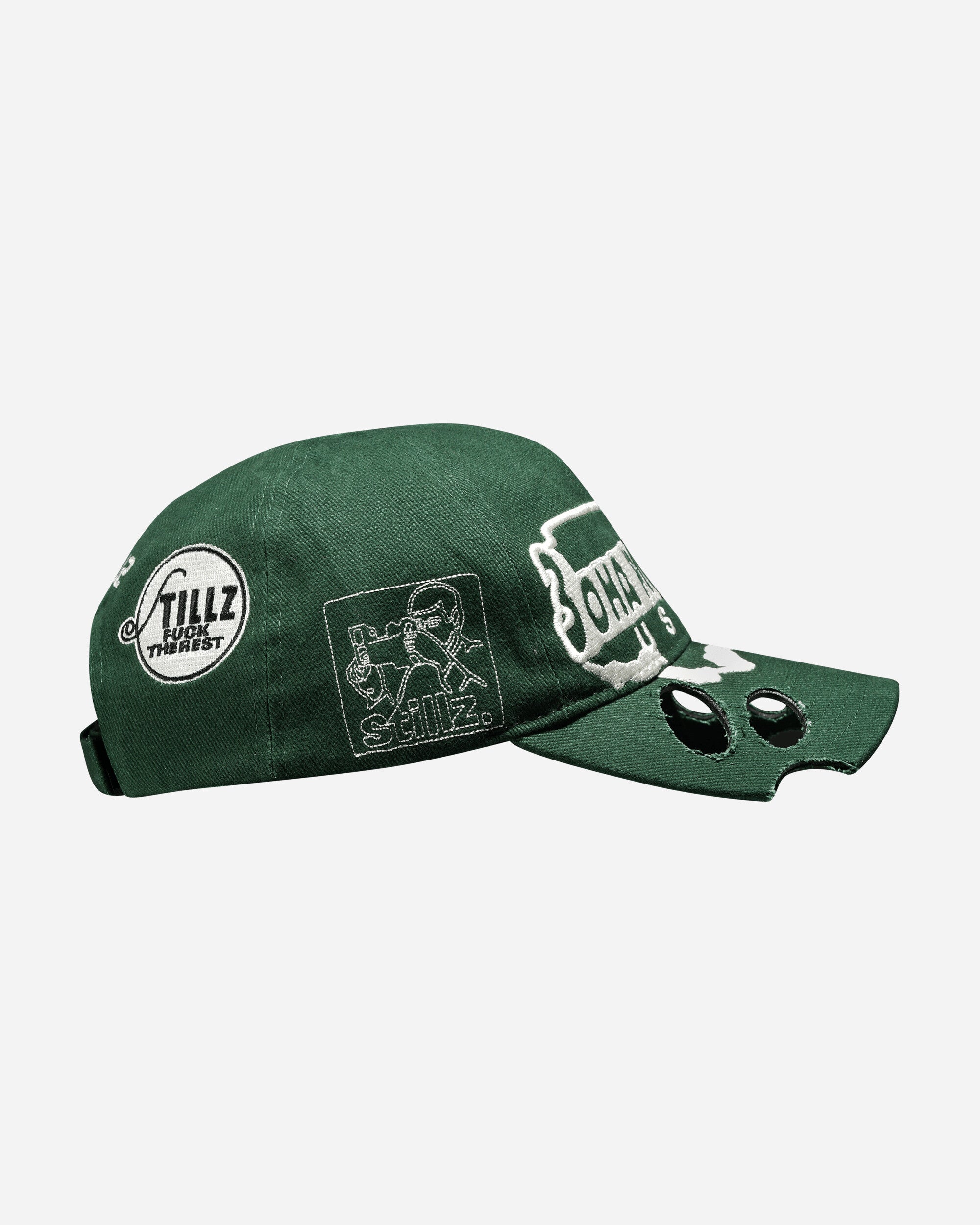 Stillz Stillz Danger Zone Embroidered Cap Green Hats Caps STZDNGRCAPGRN GREEN