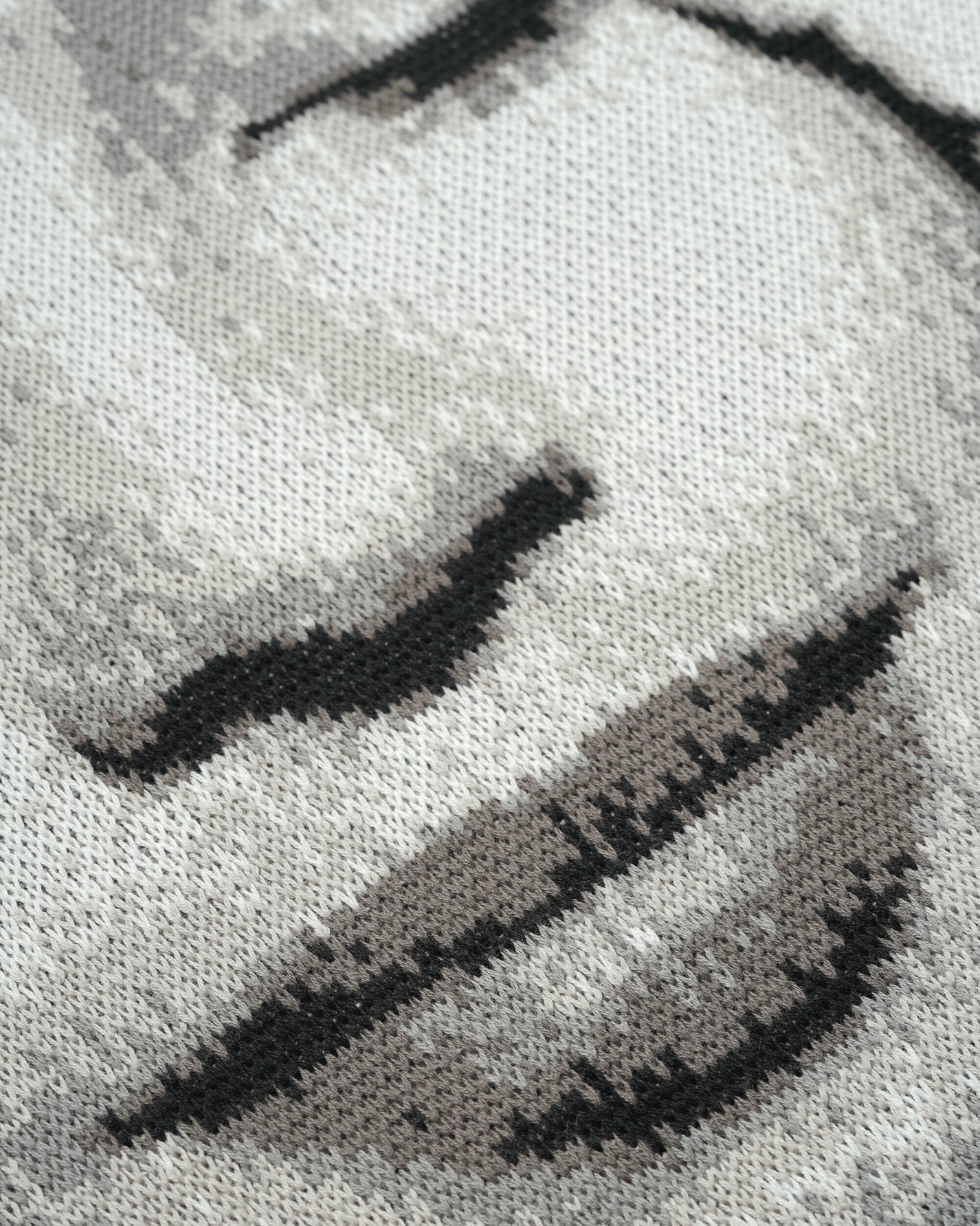 Stillz Ordinary Jacquard Knit Sweater Black Knitwears Sweaters ORDNRJCQRDKNTBLK BLK