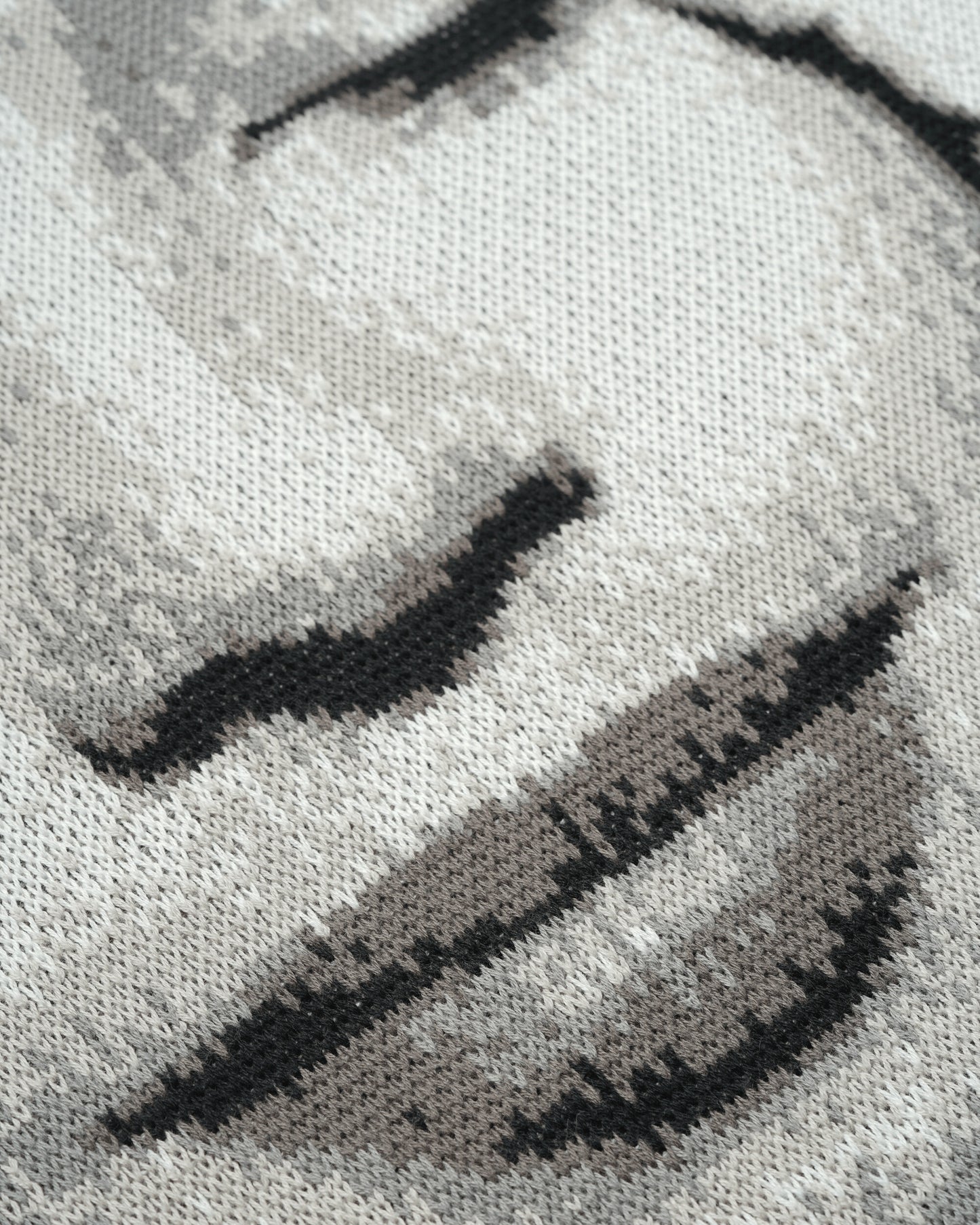 Stillz Ordinary Jacquard Knit Sweater Black Knitwears Sweaters ORDNRJCQRDKNTBLK BLK