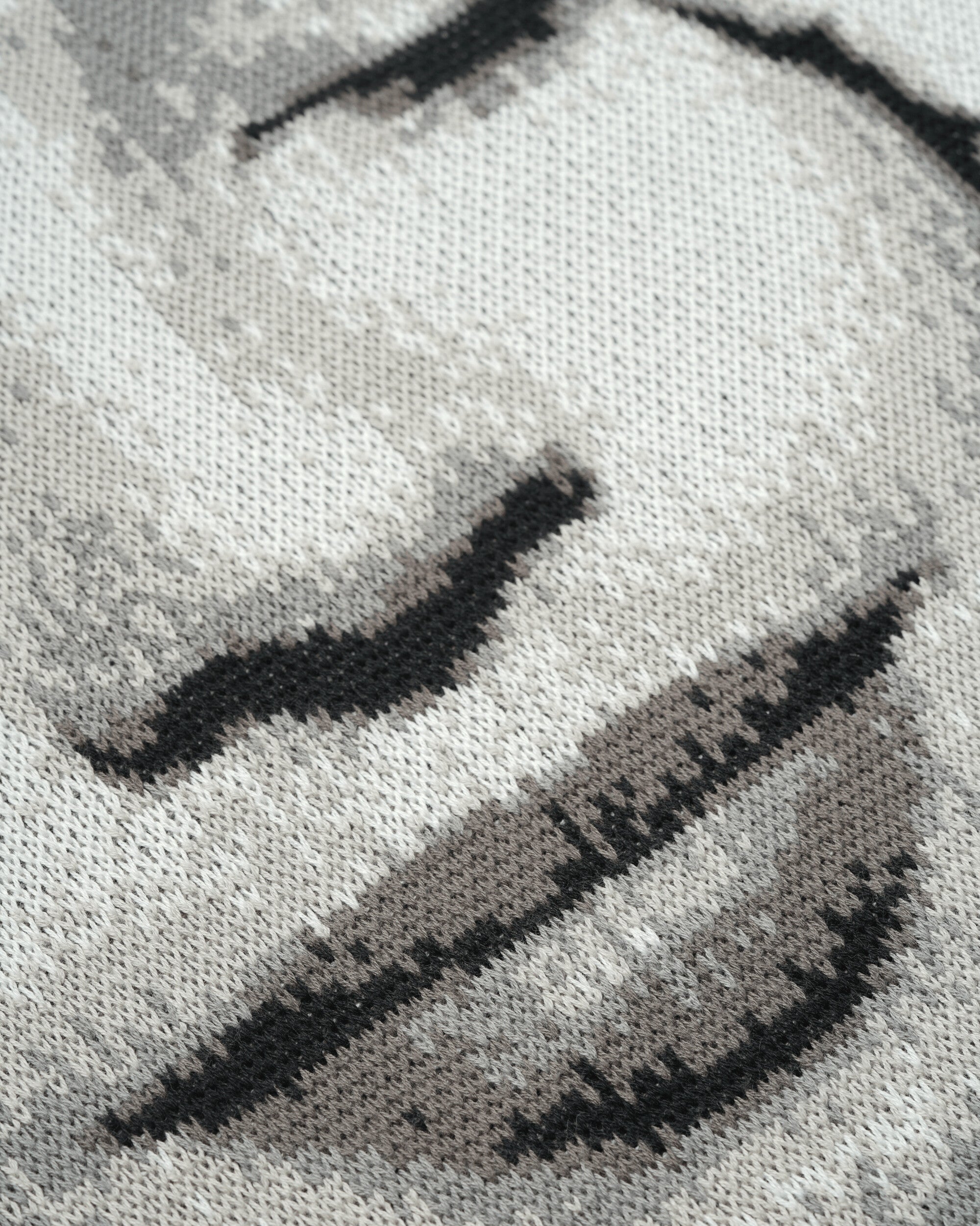 Stillz Ordinary Jacquard Knit Sweater Black Knitwears Sweaters ORDNRJCQRDKNTBLK BLK