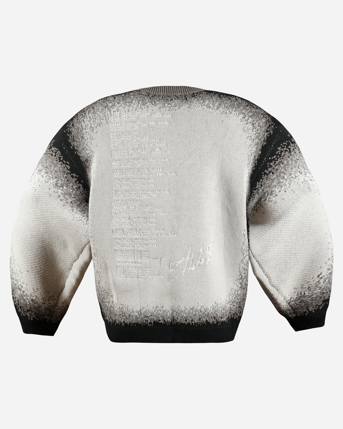 Stillz Ordinary Jacquard Knit Sweater Black Knitwears Sweaters ORDNRJCQRDKNTBLK BLK