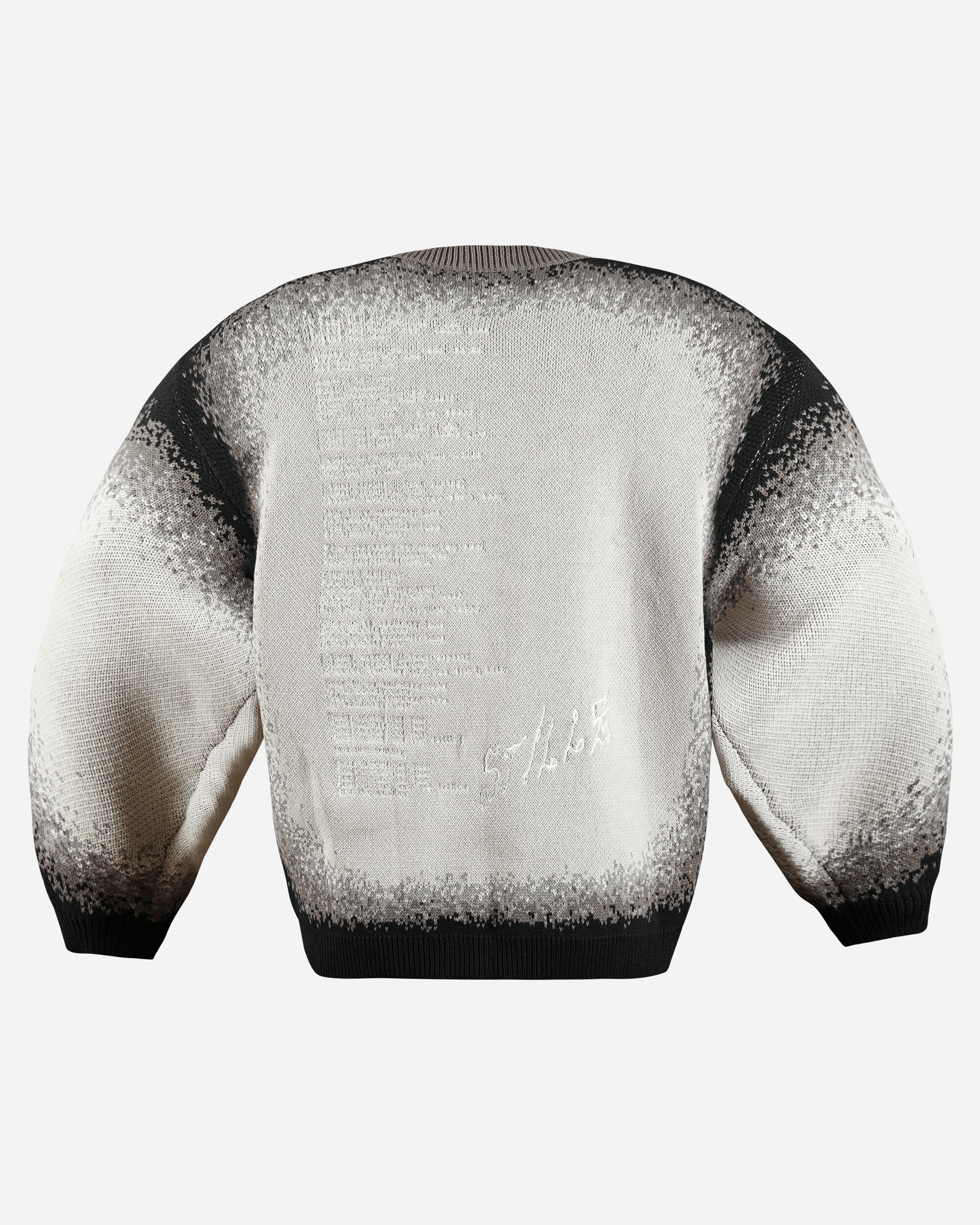 Stillz Ordinary Jacquard Knit Sweater Black Knitwears Sweaters ORDNRJCQRDKNTBLK BLK