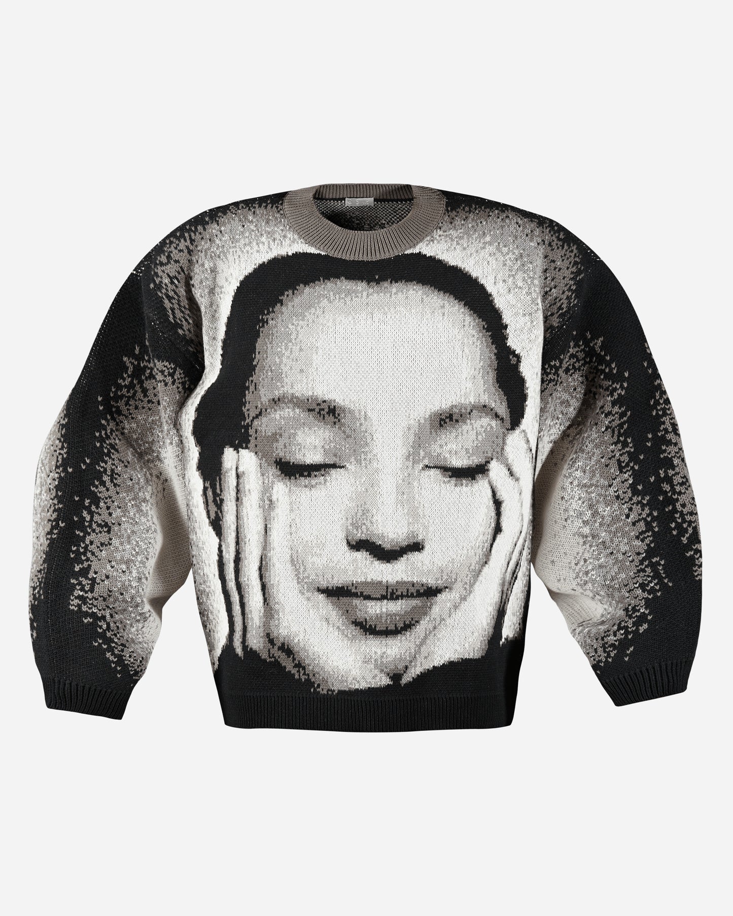 Stillz Ordinary Jacquard Knit Sweater Black Knitwears Sweaters ORDNRJCQRDKNTBLK BLK