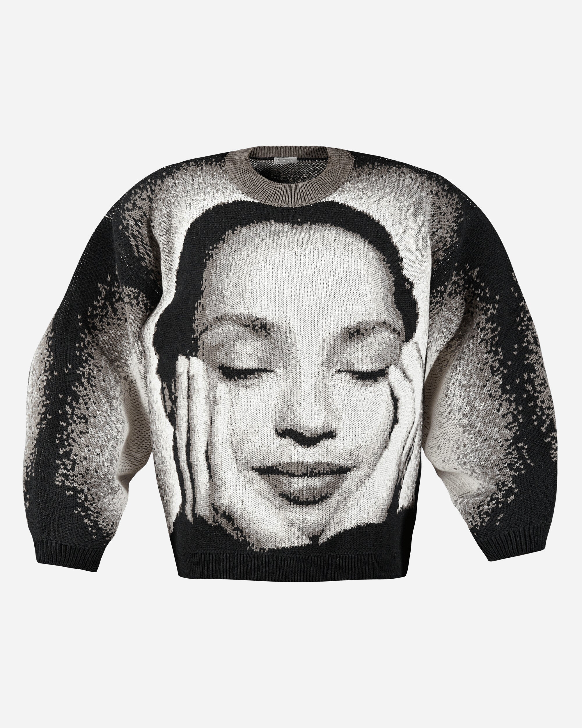 Stillz Ordinary Jacquard Knit Sweater Black Knitwears Sweaters ORDNRJCQRDKNTBLK BLK