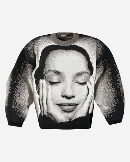 Stillz Ordinary Jacquard Knit Sweater Black Knitwears Sweaters ORDNRJCQRDKNTBLK BLK