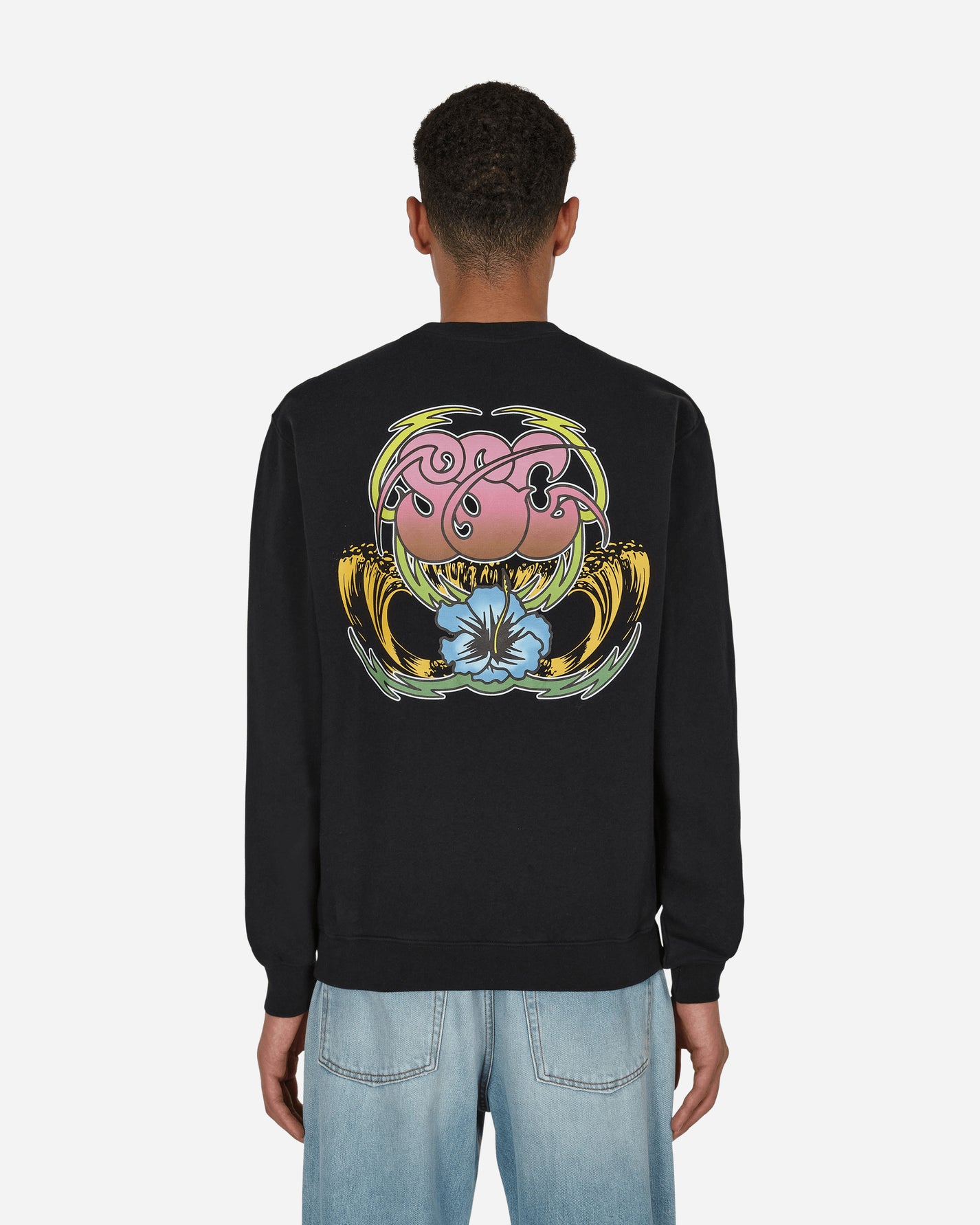 Stockholm (Surfboard) Club Mer Print Black Sweatshirts Crewneck MPU1B90 001