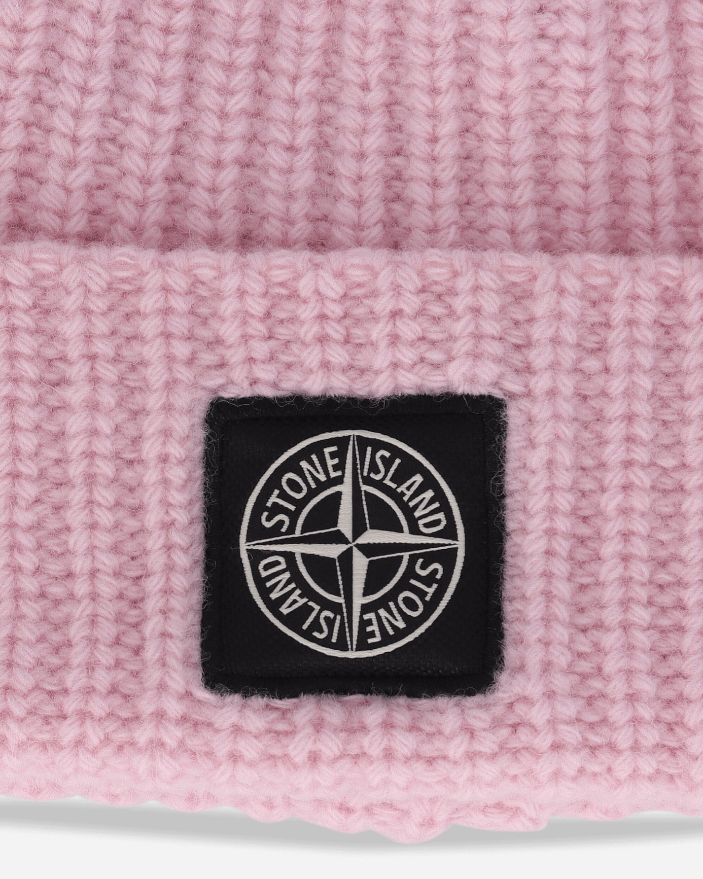 Stone Island Light Wool Ribbed Beanie Pink Hats Beanies K2S15-N100012-S00B4 V0080