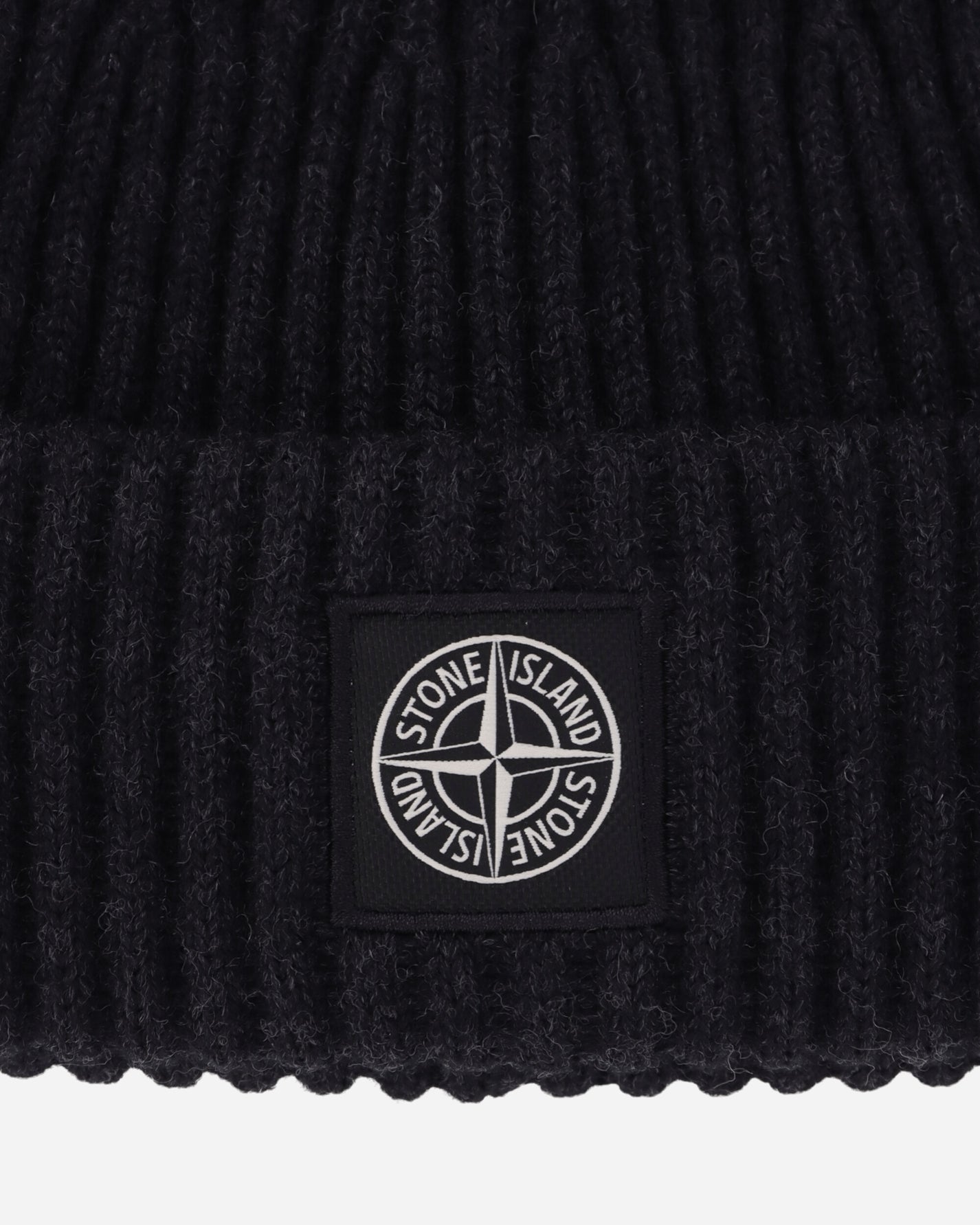 Stone Island Wool Short Beanie Charcoal Melange Hats Beanies 8115N22C3 V0M65