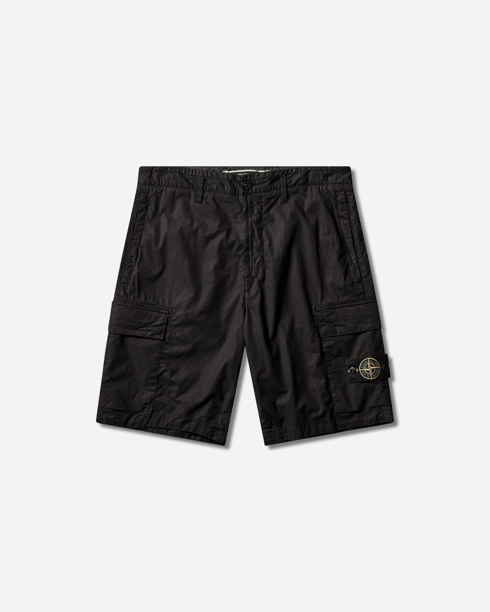 Stone Island Indigo Denim Ultra Bleached Straight Jeans Black Shorts Cargo Short L1S15L100020S0003 V0029