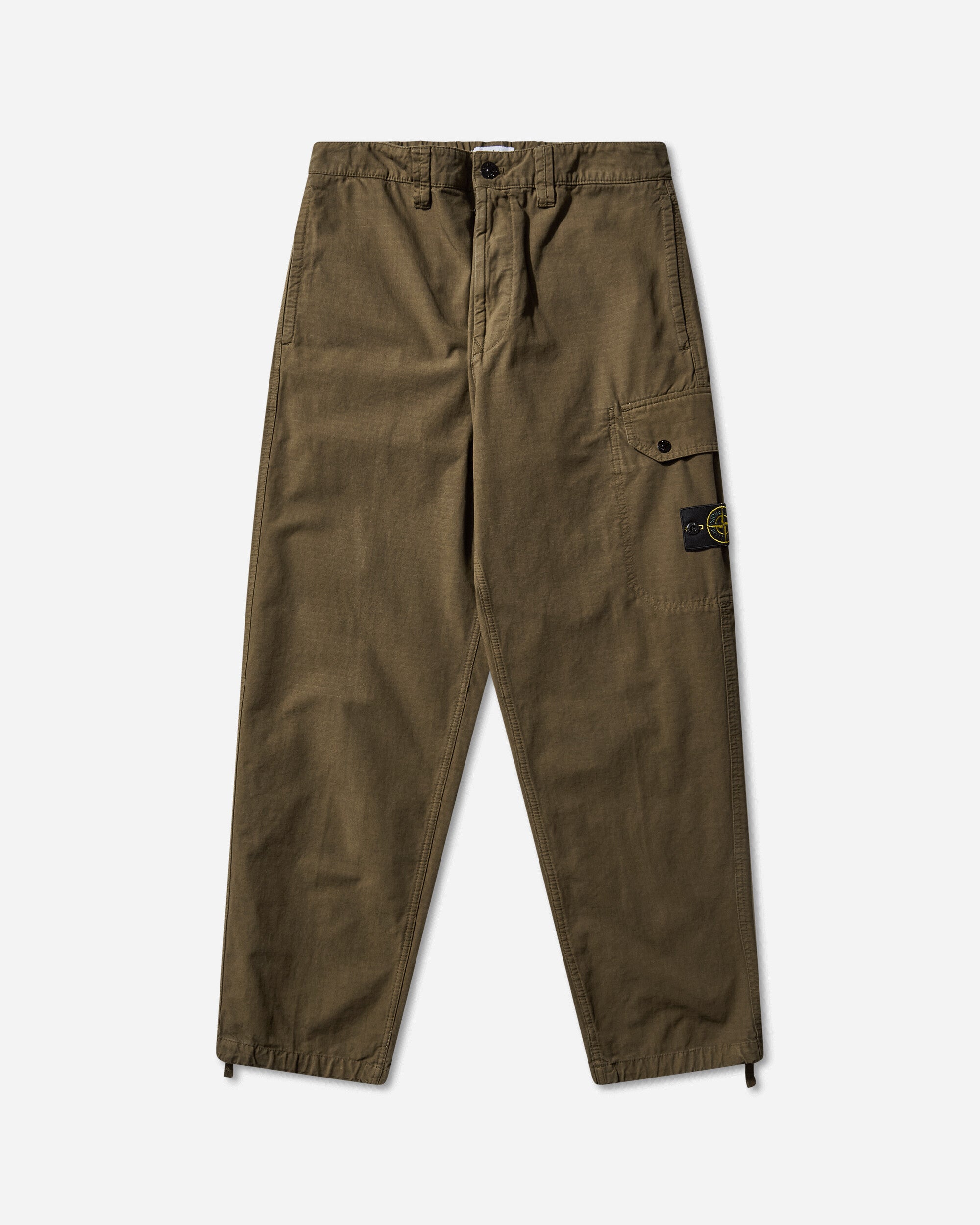 Stone Island Organic Cotton Ripstop Cargo Pants Green Pants Casual K2S15-3100011-S0211 V0054