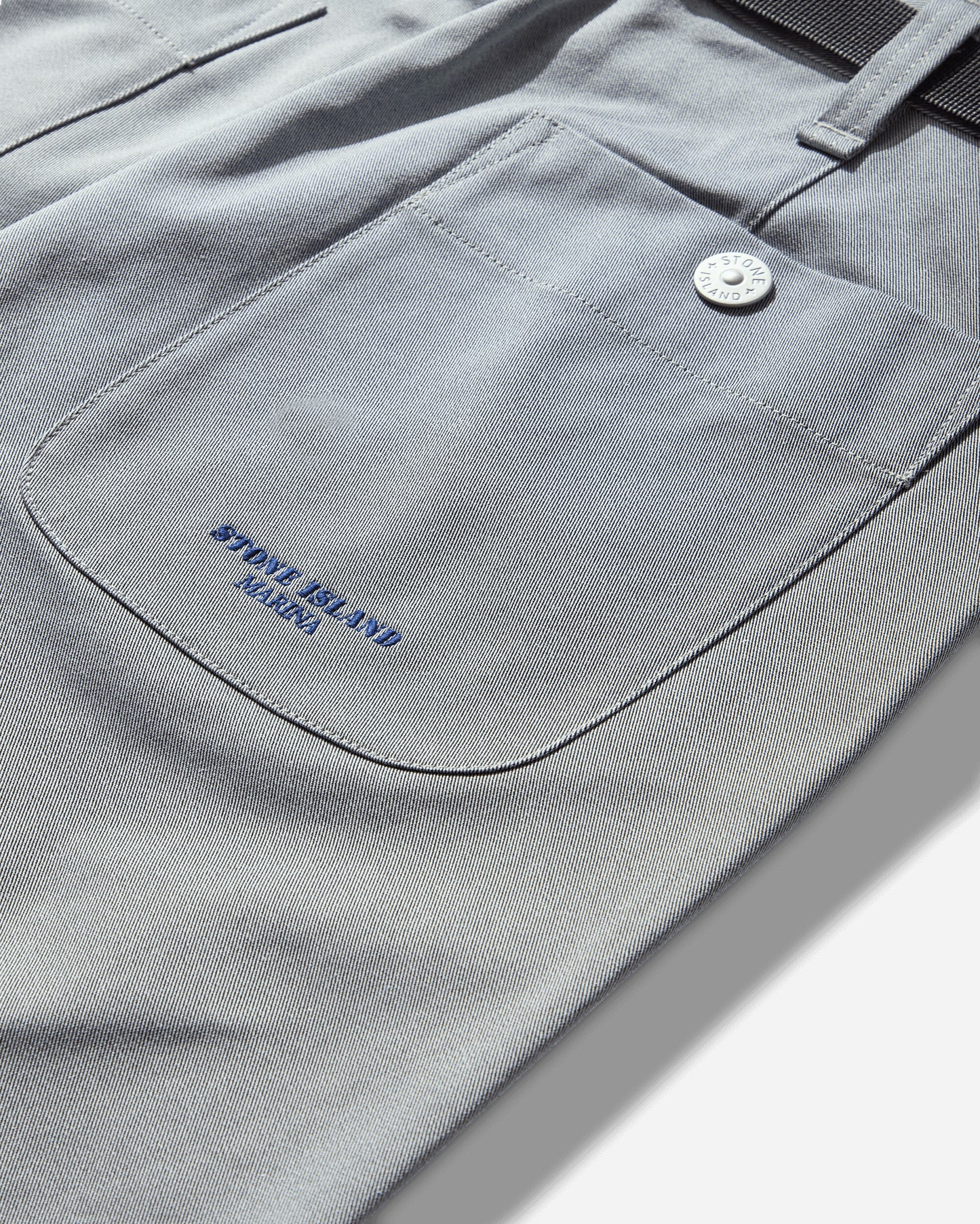 Stone Island Stretch Gabardine Yarn Dyed Marina Sky Blue Pants Casual K2S15-3100015-S0X19 V0040