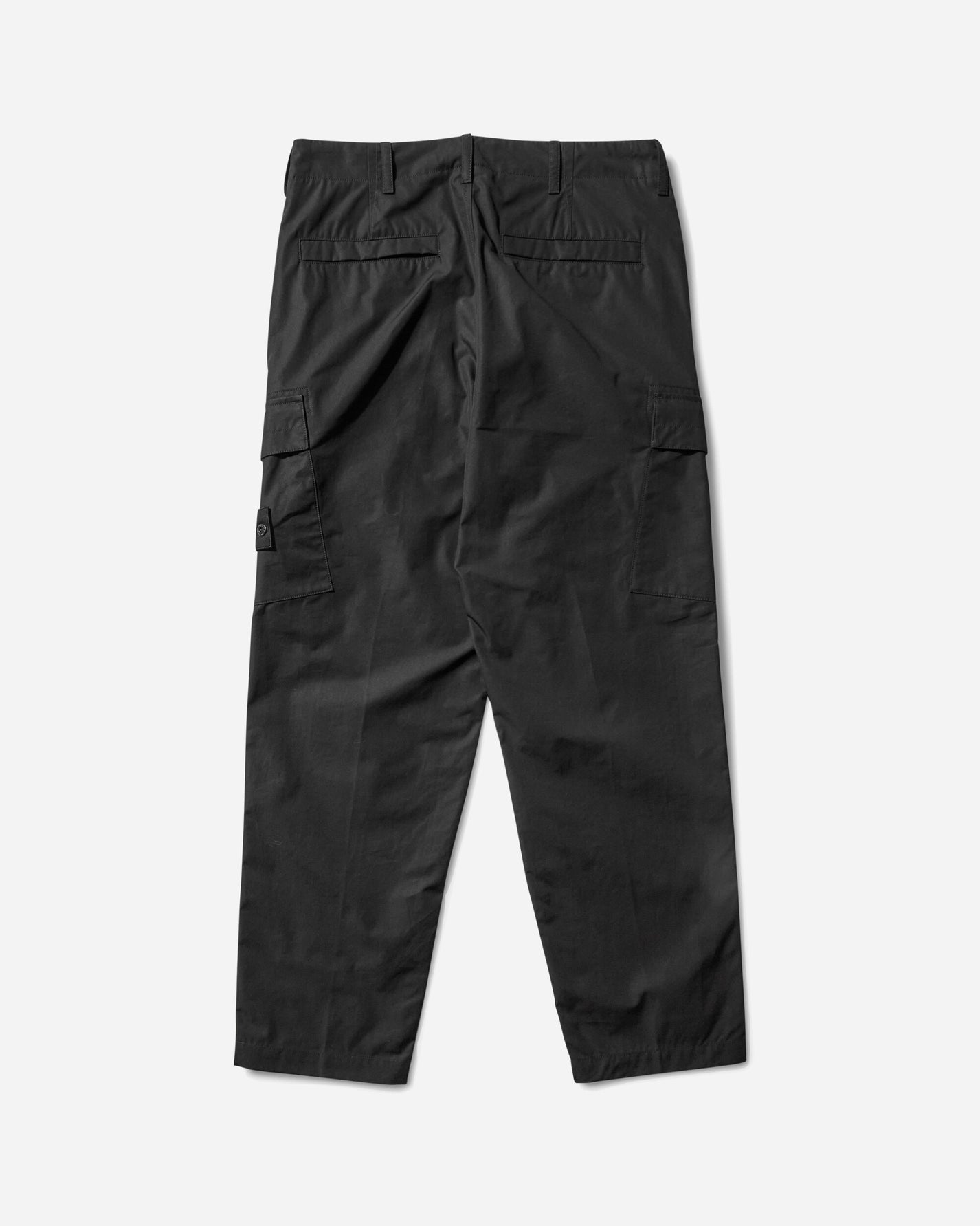 Stone Island Weatherproof Cotton Canvas Cargo Pants Black Pants Casual K2S15-3100019-S00F1 V0029