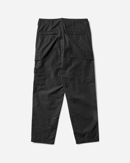 Stone Island Weatherproof Cotton Canvas Cargo Pants Black Pants Casual K2S15-3100019-S00F1 V0029