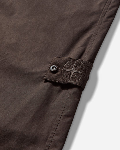 Stone Island Weatherproof Cotton Canvas Chino Trousers Dark Brown Pants Casual K2S15-3100042-S00F1 V0070
