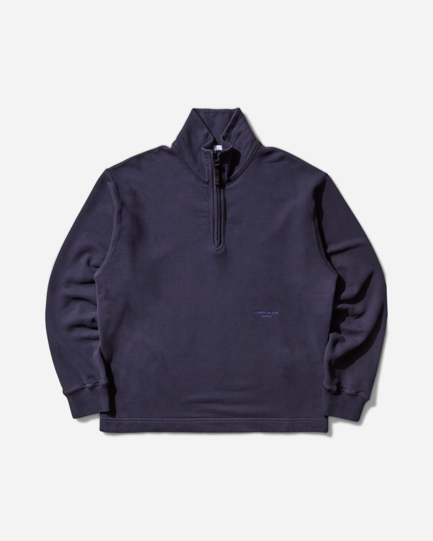 Stone Island Brushed Organic Cotton Hoodie Marina Navy Sweatshirts Crewneck K2S15-6100026-S0X13 V002A