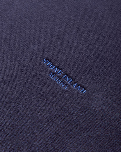 Stone Island Brushed Organic Cotton Hoodie Marina Navy Sweatshirts Crewneck K2S15-6100026-S0X13 V002A