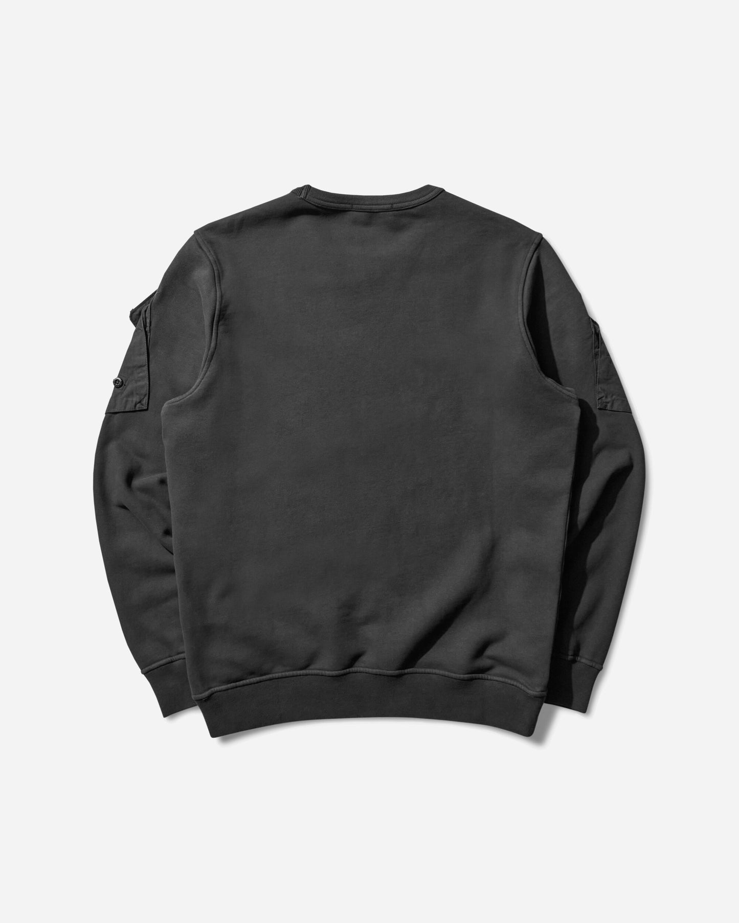 Stone Island Combat Pocket Crewneck Sweatshirt Black Sweatshirts Crewneck K2S15-6100008-S0A20 V0029