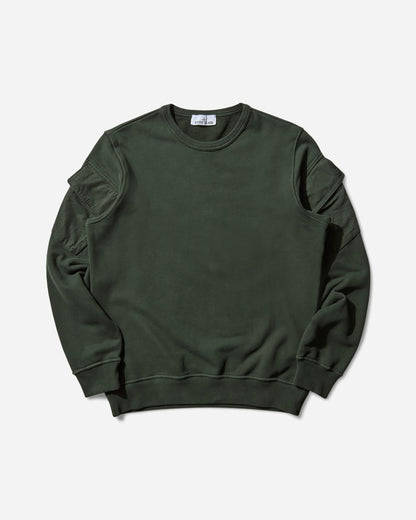 Stone Island Combat Pocket Crewneck Sweatshirt Juniper Sweatshirts Crewneck K2S15-6100008-S0A20 V005E