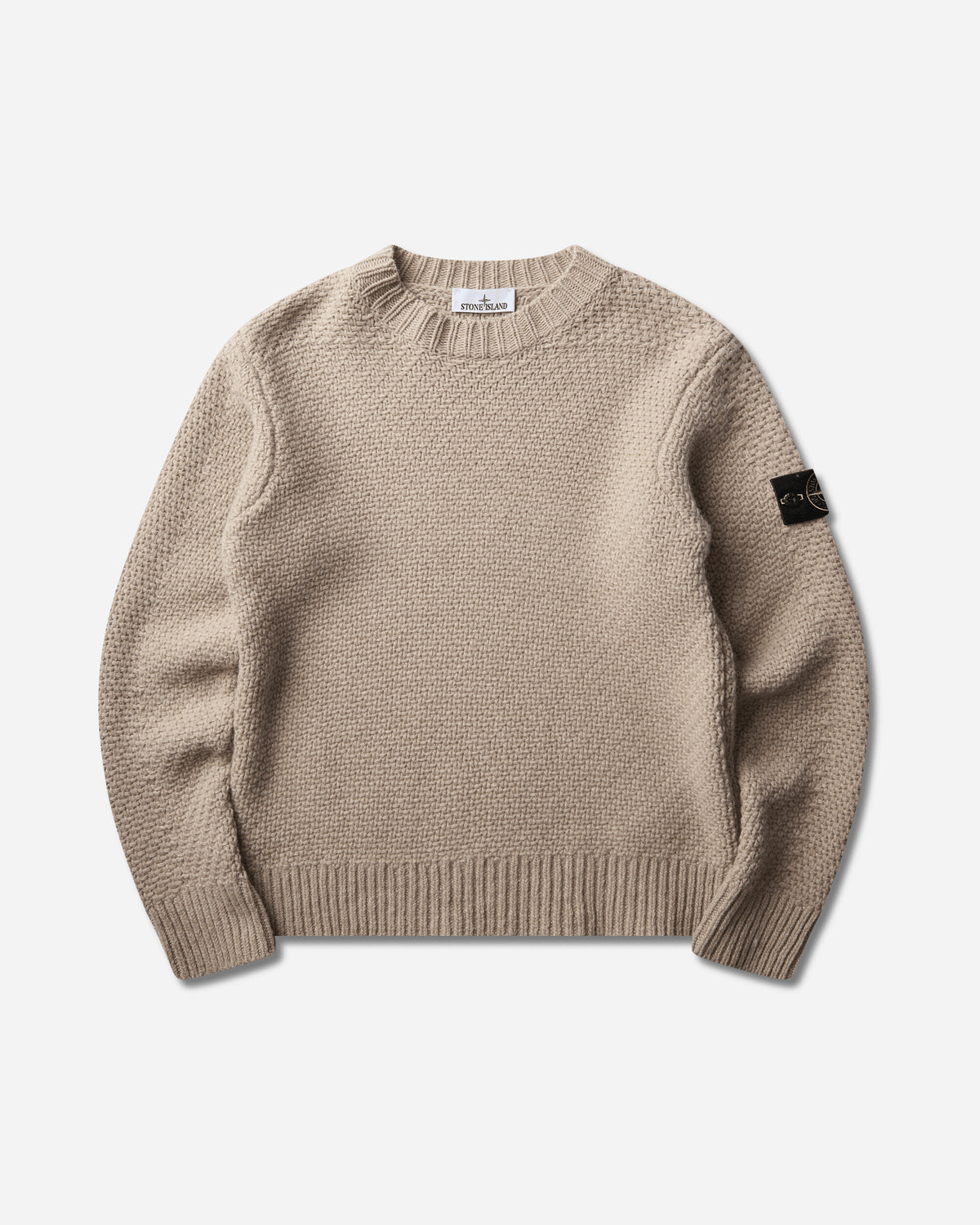 Stone Island Crew Neck Melange Biscuit Sweatshirts Crewneck L2S155100055S02A3 V0M94