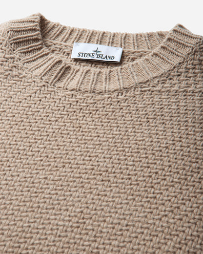 Stone Island Crew Neck Melange Biscuit Sweatshirts Crewneck L2S155100055S02A3 V0M94