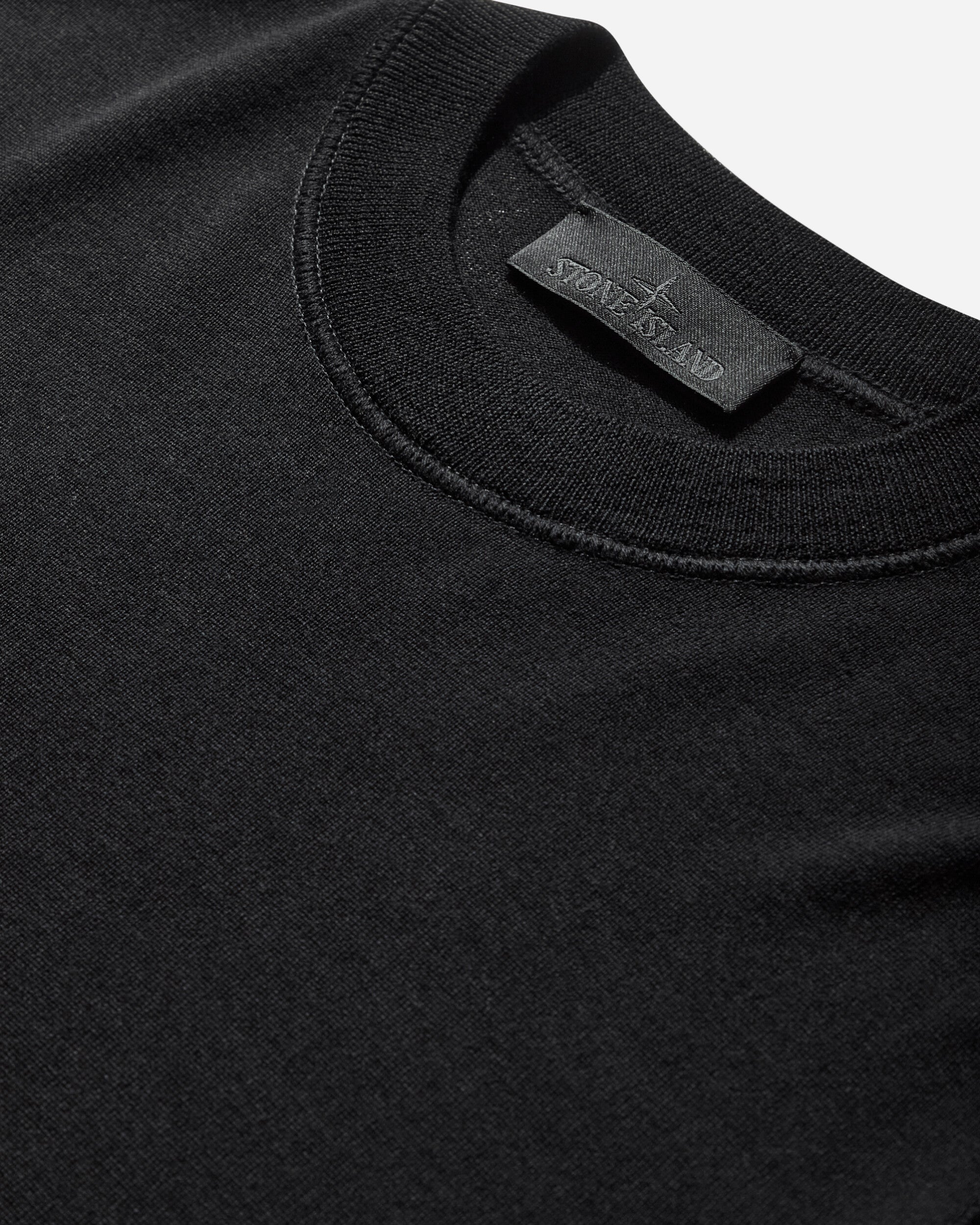 Stone Island Crew Neck Black Sweatshirts Crewneck L2S155100074S00FC V0029
