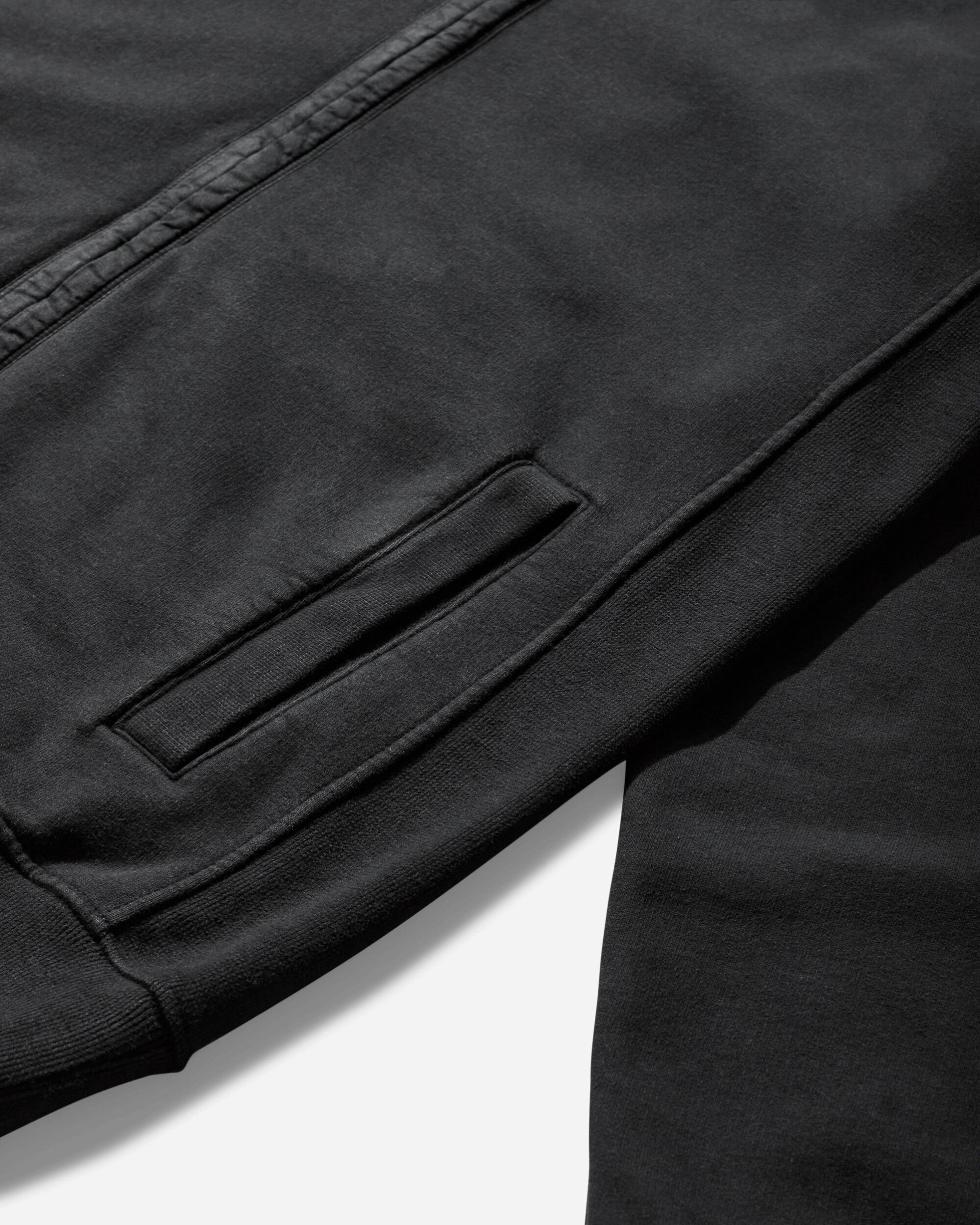 Stone Island Hooded Full Zip Sweatshirt Black Sweatshirts Crewneck K2S15-6100067-S0A20 V0029