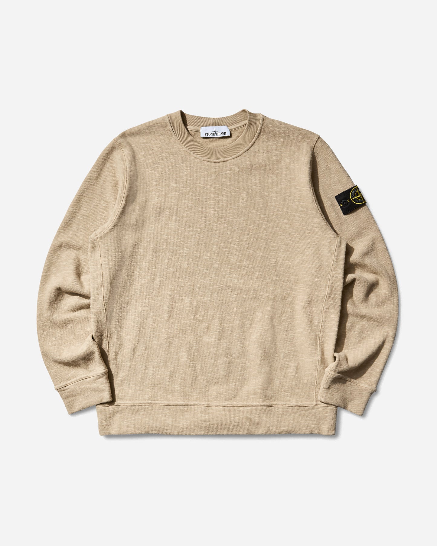 Stone Island Jersey Cotton Vanise' Garzato Crewneck Sweatshirt Desert Sand Sweatshirts Crewneck K2S15-6100053-S0238 V009A