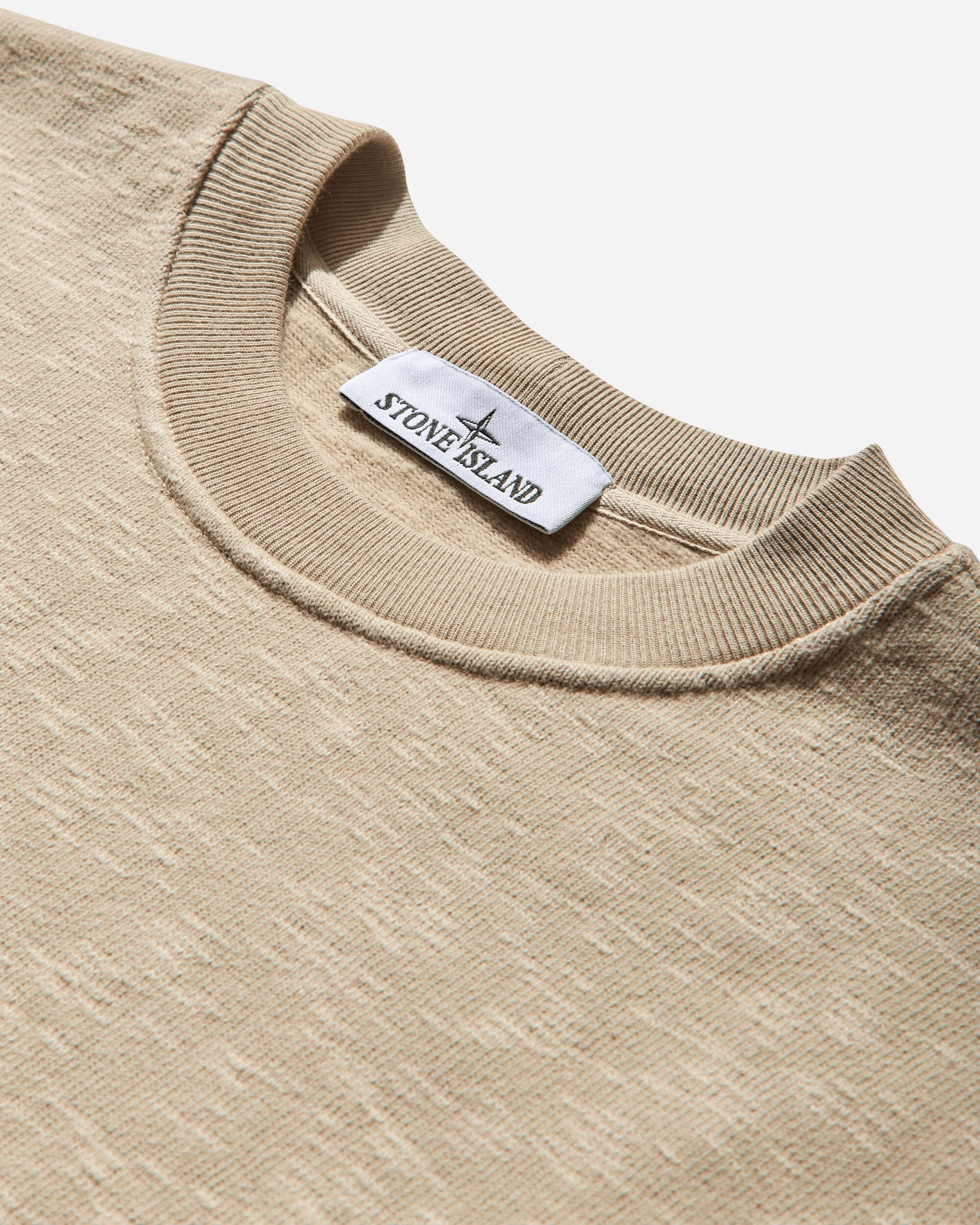Stone Island Jersey Cotton Vanise' Garzato Crewneck Sweatshirt Desert Sand Sweatshirts Crewneck K2S15-6100053-S0238 V009A