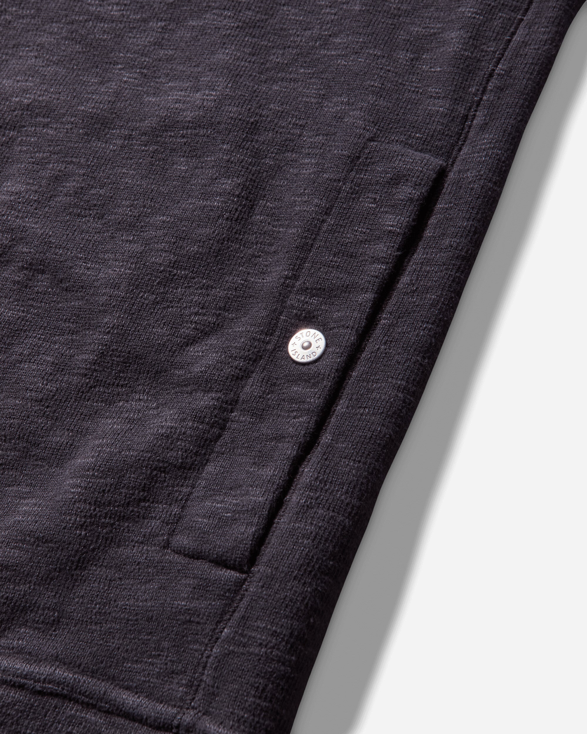 Stone Island Jersey Cotton Vanise' Garzato Zip Up Cardigan Dark Blue Sweatshirts Crewneck K2S15-6100055-S0238 V0026