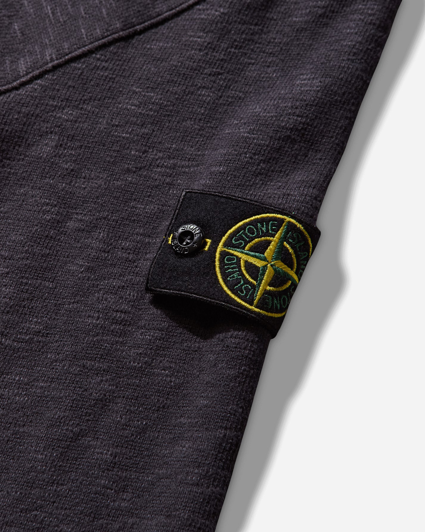 Stone Island Jersey Cotton Vanise' Garzato Zip Up Cardigan Dark Blue Sweatshirts Crewneck K2S15-6100055-S0238 V0026