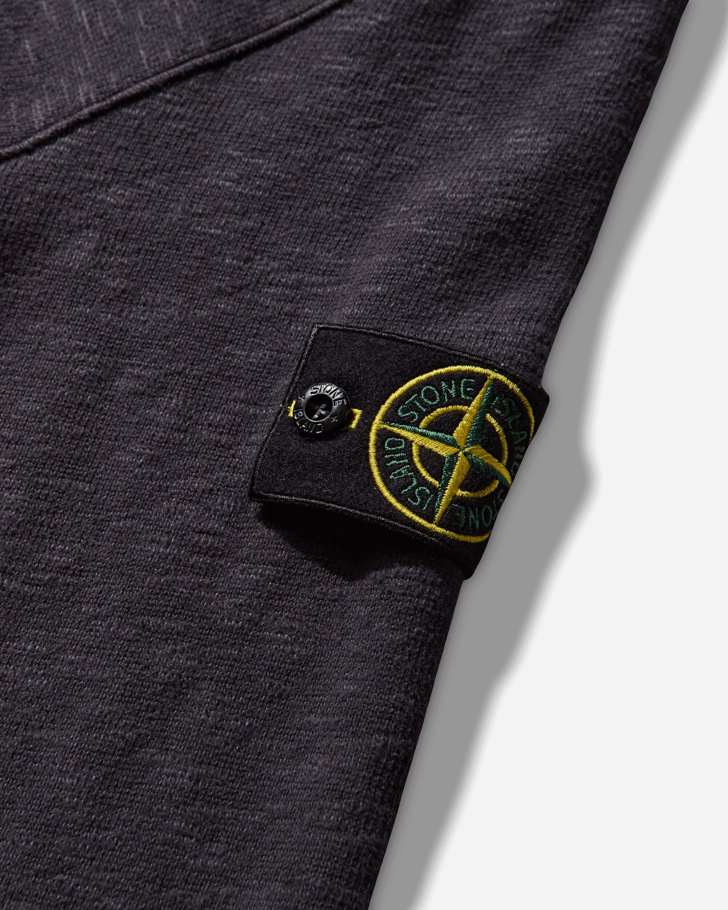 Stone Island Jersey Cotton Vanise' Garzato Zip Up Cardigan Dark Blue Sweatshirts Crewneck K2S15-6100055-S0238 V0026