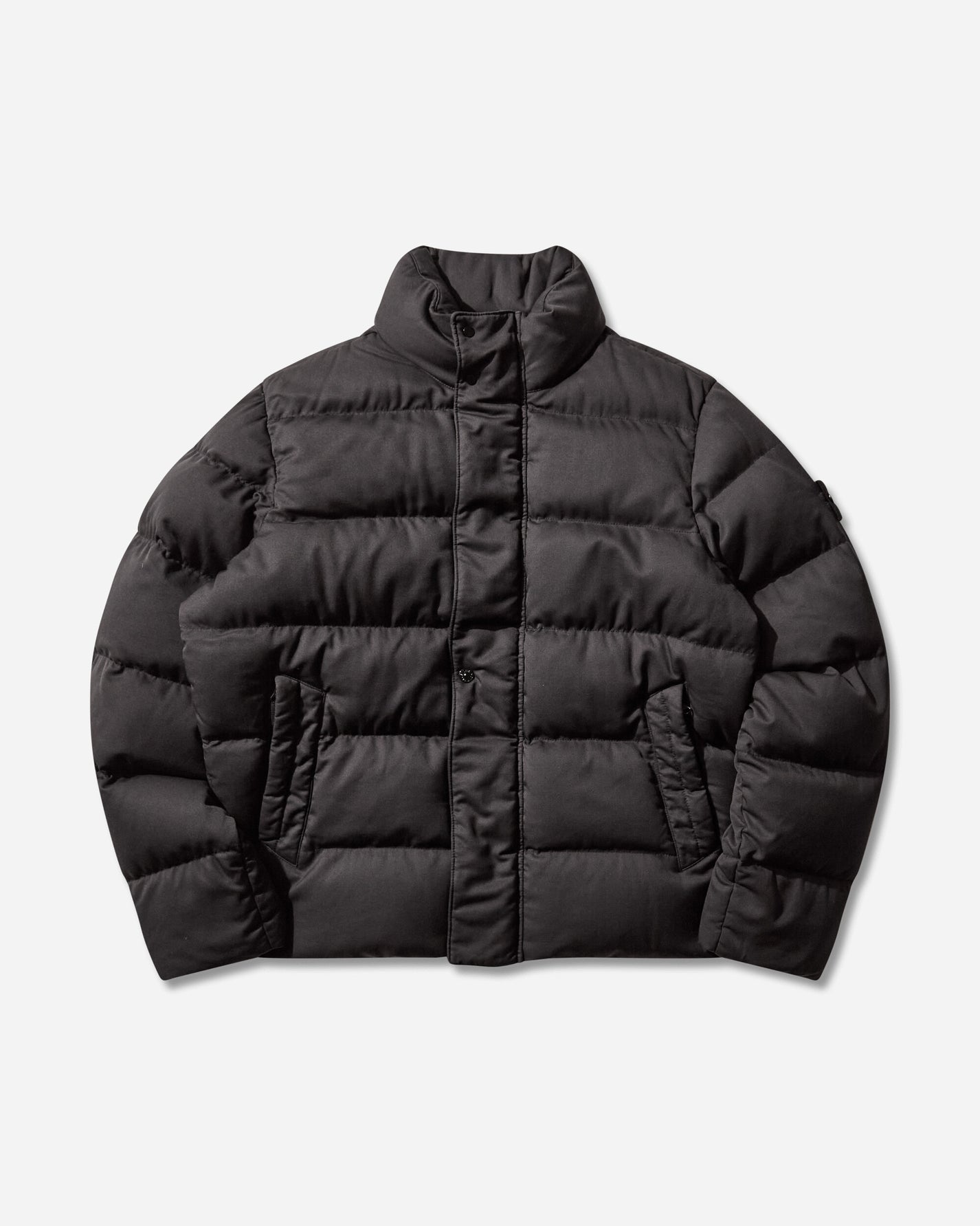 Stone Island Twill Wool-Tc Down Jacket Ghost Black Coats and Jackets Down Jackets K2S15-4100100-S0F26 V0029
