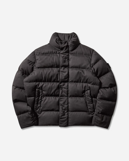Stone Island Twill Wool-Tc Down Jacket Ghost Black Coats and Jackets Down Jackets K2S15-4100100-S0F26 V0029