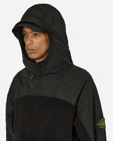 Stone Island Sherpa Hooded Sweatshirt Black Sweatshirts Fleece 811562653 V0029