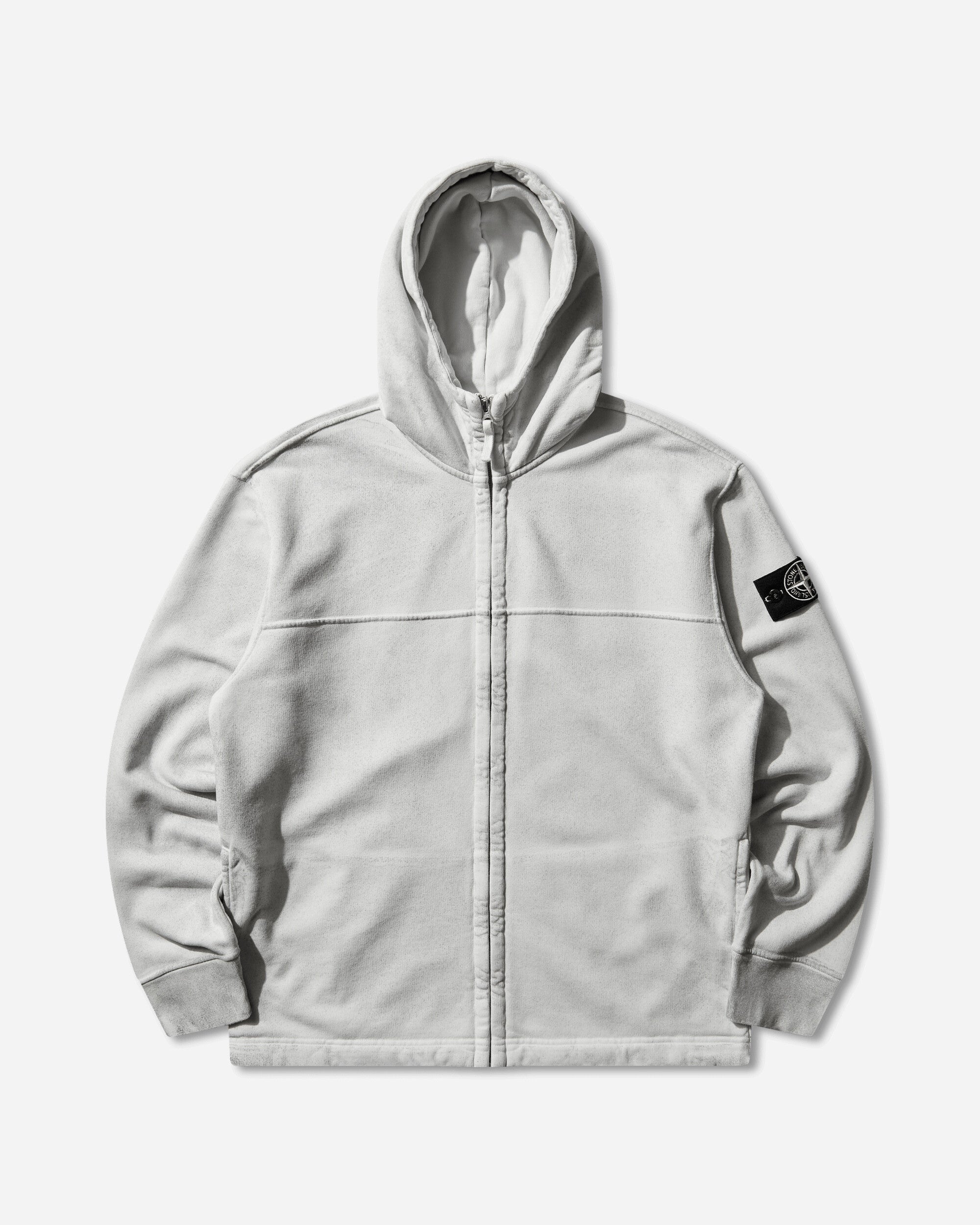 Stone Island Cotton Nylon Micro Ripstop Short Jacket Sky Blue Sweatshirts Hoodies L1S156100017S0306 V0041