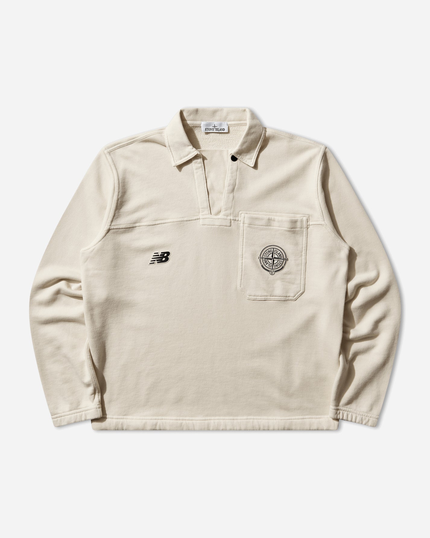 Stone Island Stone Island X New Balance - Polo Shirt Ivory Sweatshirts Hoodies L1S256100001S0487 V0093