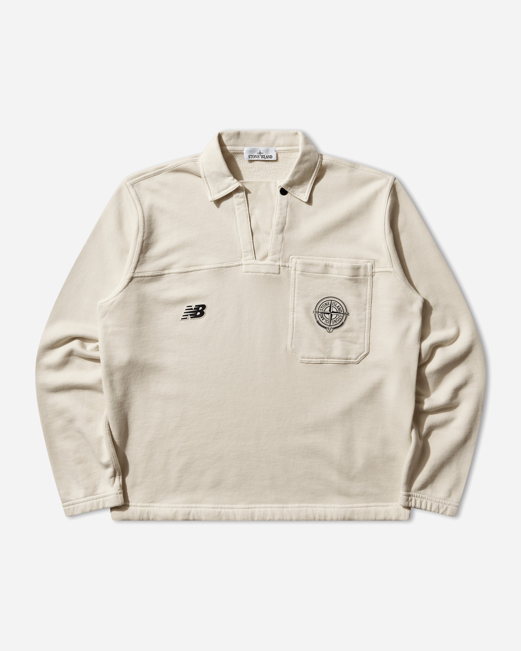 Stone Island Stone Island X New Balance - Polo Shirt Ivory Sweatshirts Hoodies L1S256100001S0487 V0093