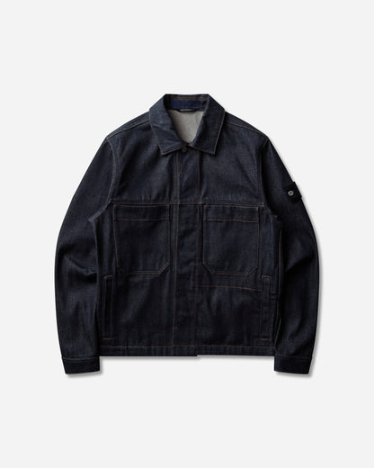 Stone Island Biker Jacket Blue Raw Coats and Jackets Jackets L2S144100006S00J8 VJ200