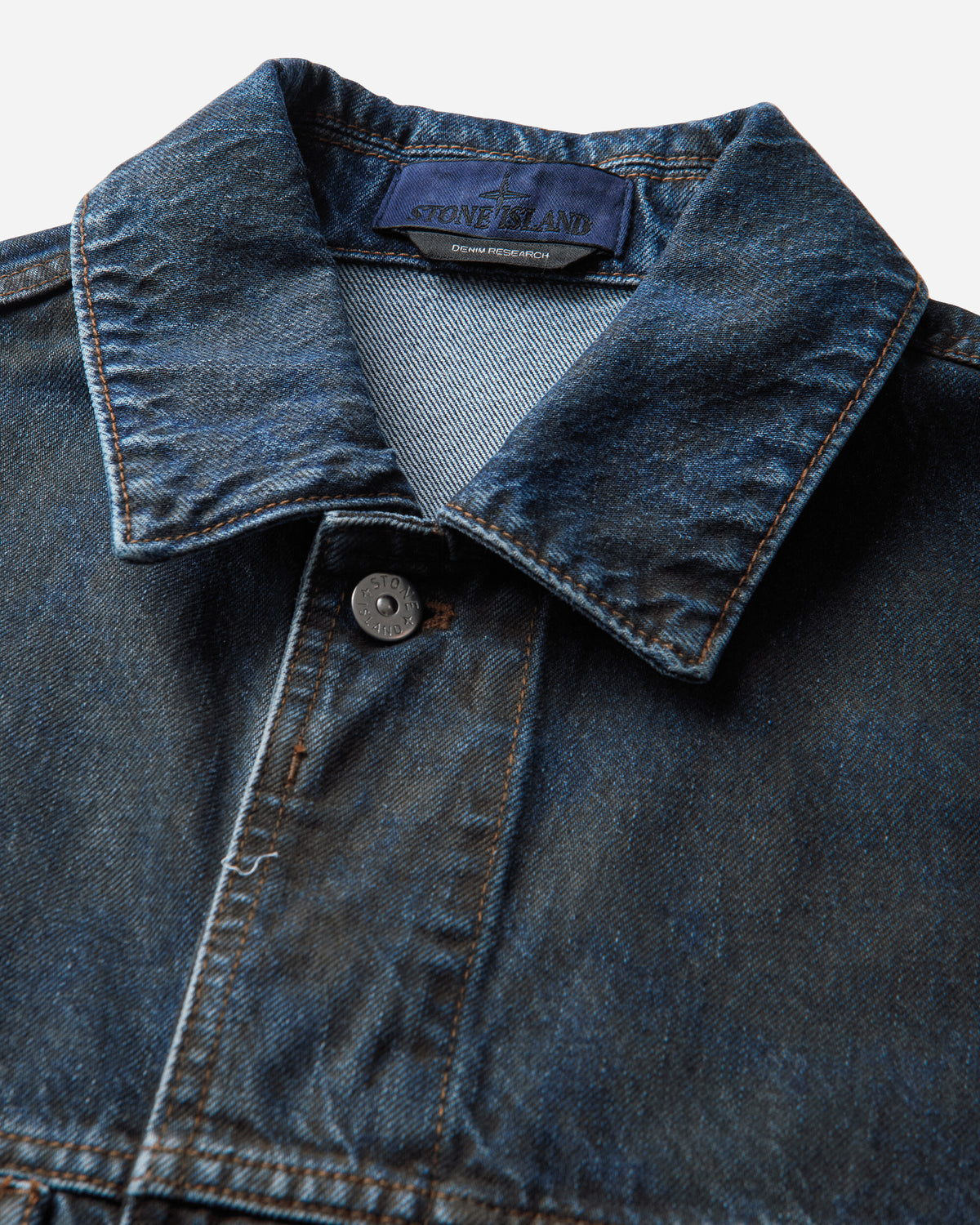 Stone Island Biker Jacket Blue Black Coats and Jackets Jackets L2S144100006S0J40 VJ229