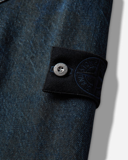 Stone Island Biker Jacket Blue Black Coats and Jackets Jackets L2S144100006S0J40 VJ229