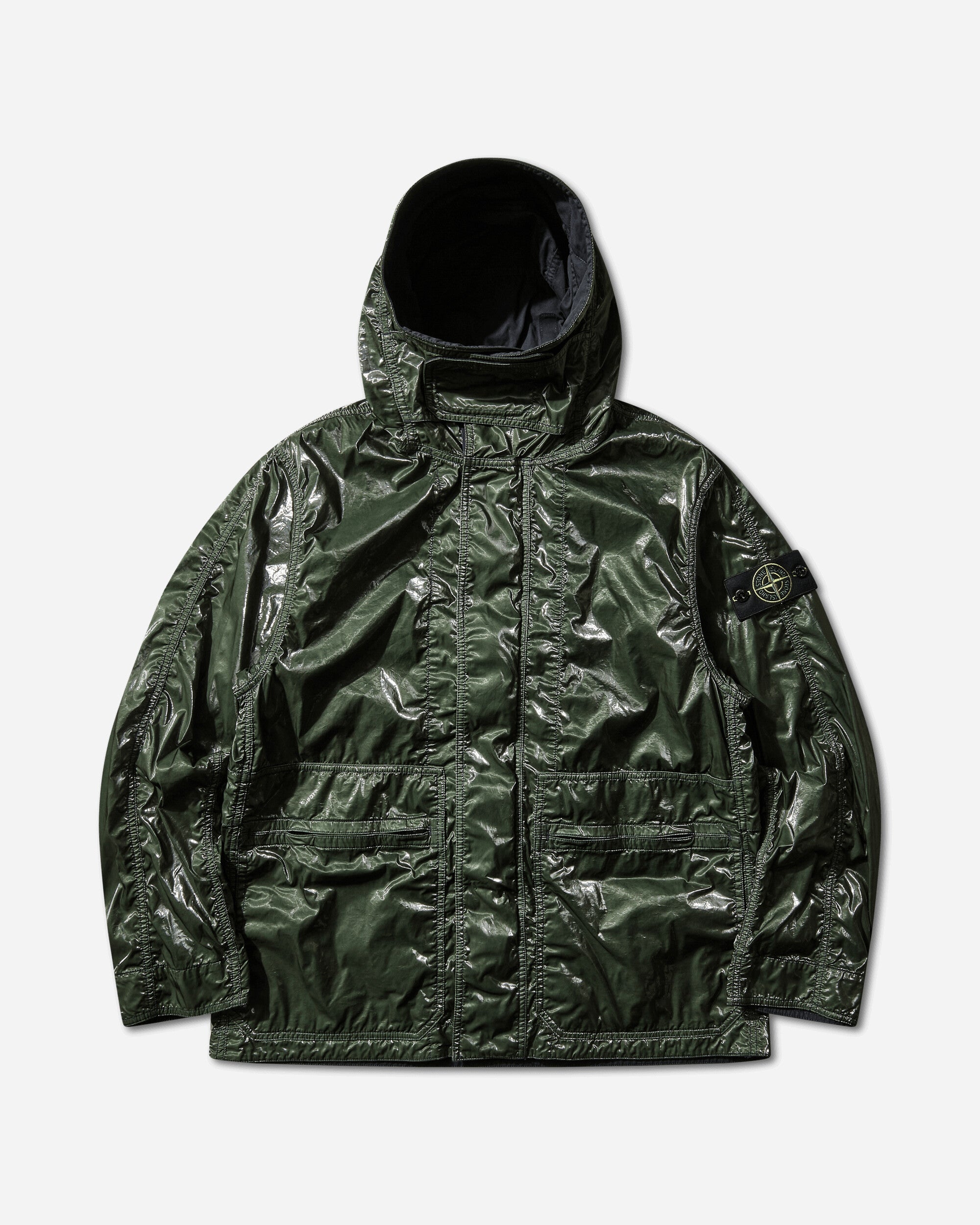 Stone Island Short Parka Juniper Coats and Jackets Jackets L1S254100003S0532 V005E