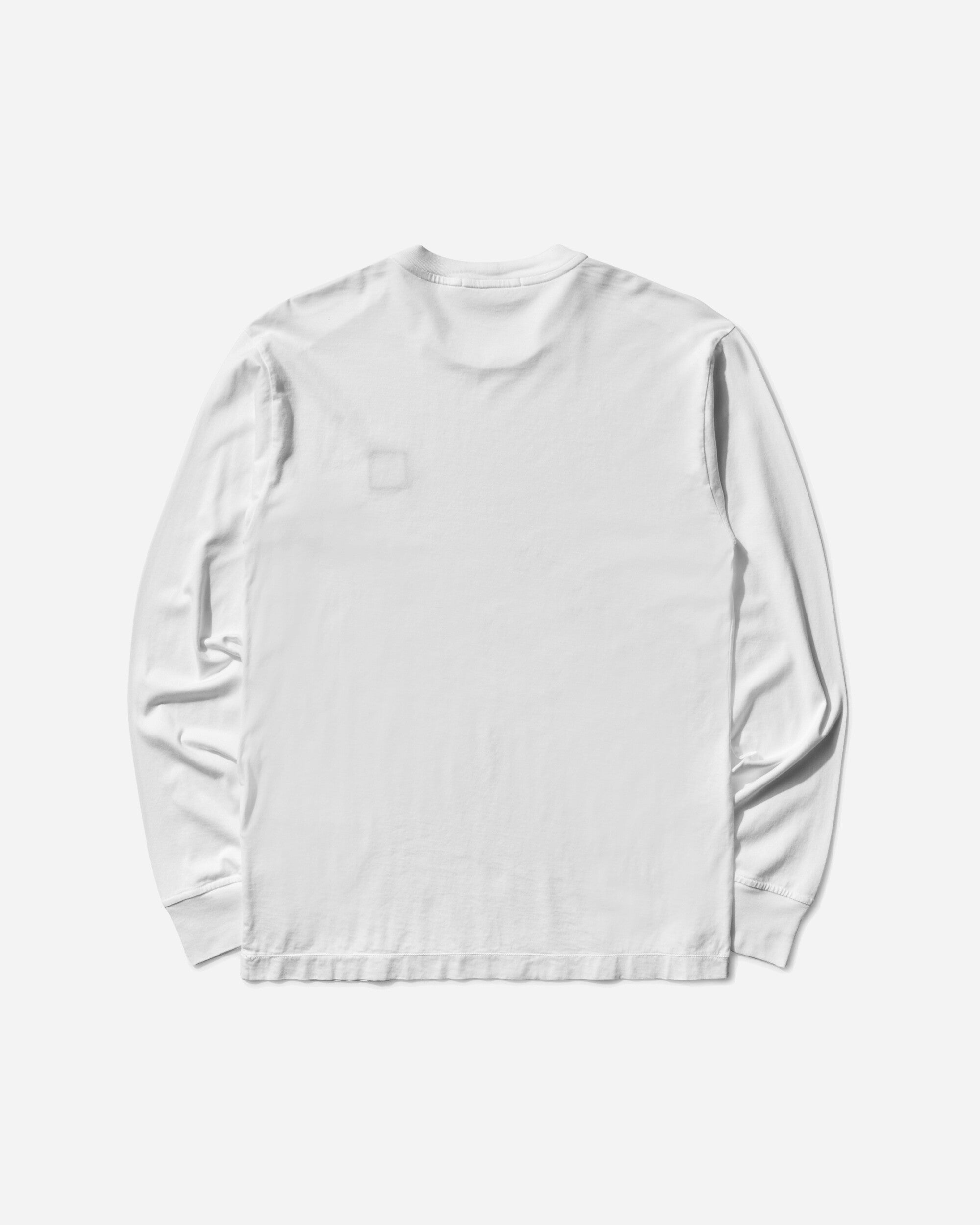 Stone Island Patch Logo Ls T Shirt White T-Shirts Longsleeve K2S15-2100028-S0013 V0001