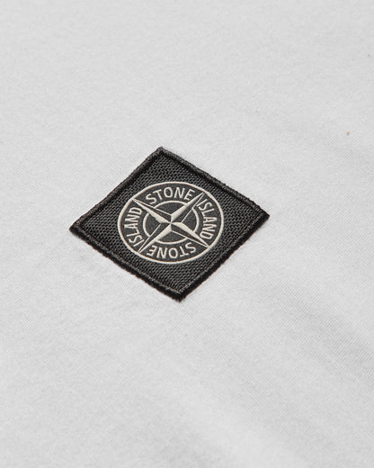 Stone Island Patch Logo Ls T Shirt White T-Shirts Longsleeve K2S15-2100028-S0013 V0001