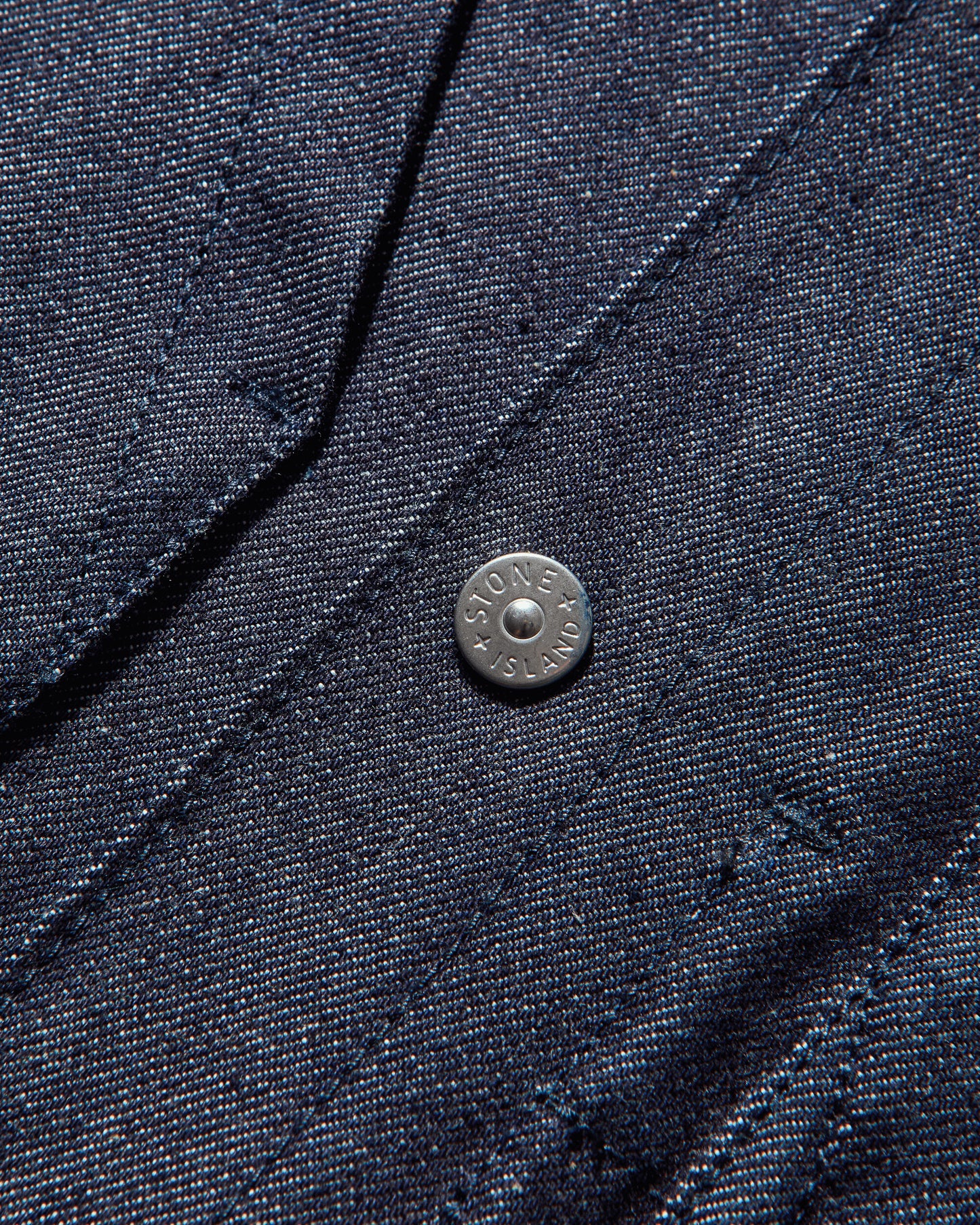 Stone Island Indigo Denim Raw Shirt Blue Raw Shirts Longsleeve Shirt K2S15-1100008-S00J8 VJ200