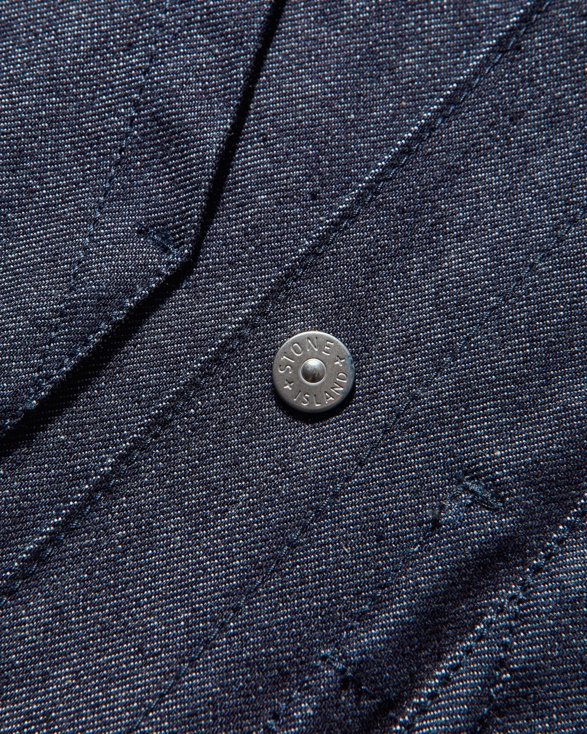 Stone Island Indigo Denim Raw Shirt Blue Raw Shirts Longsleeve Shirt K2S15-1100008-S00J8 VJ200