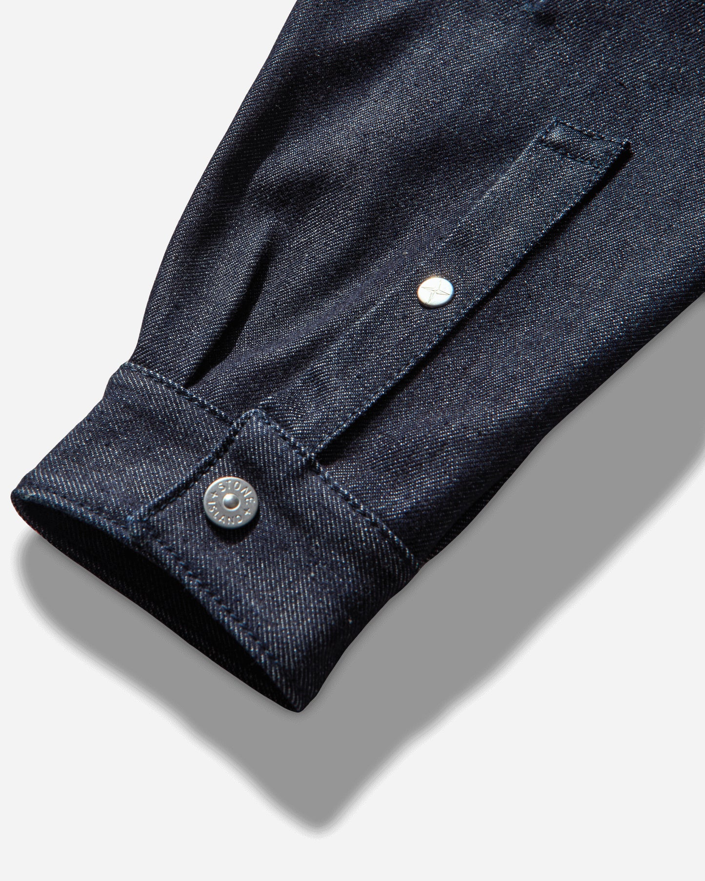 Stone Island Indigo Denim Raw Shirt Blue Raw Shirts Longsleeve Shirt K2S15-1100008-S00J8 VJ200