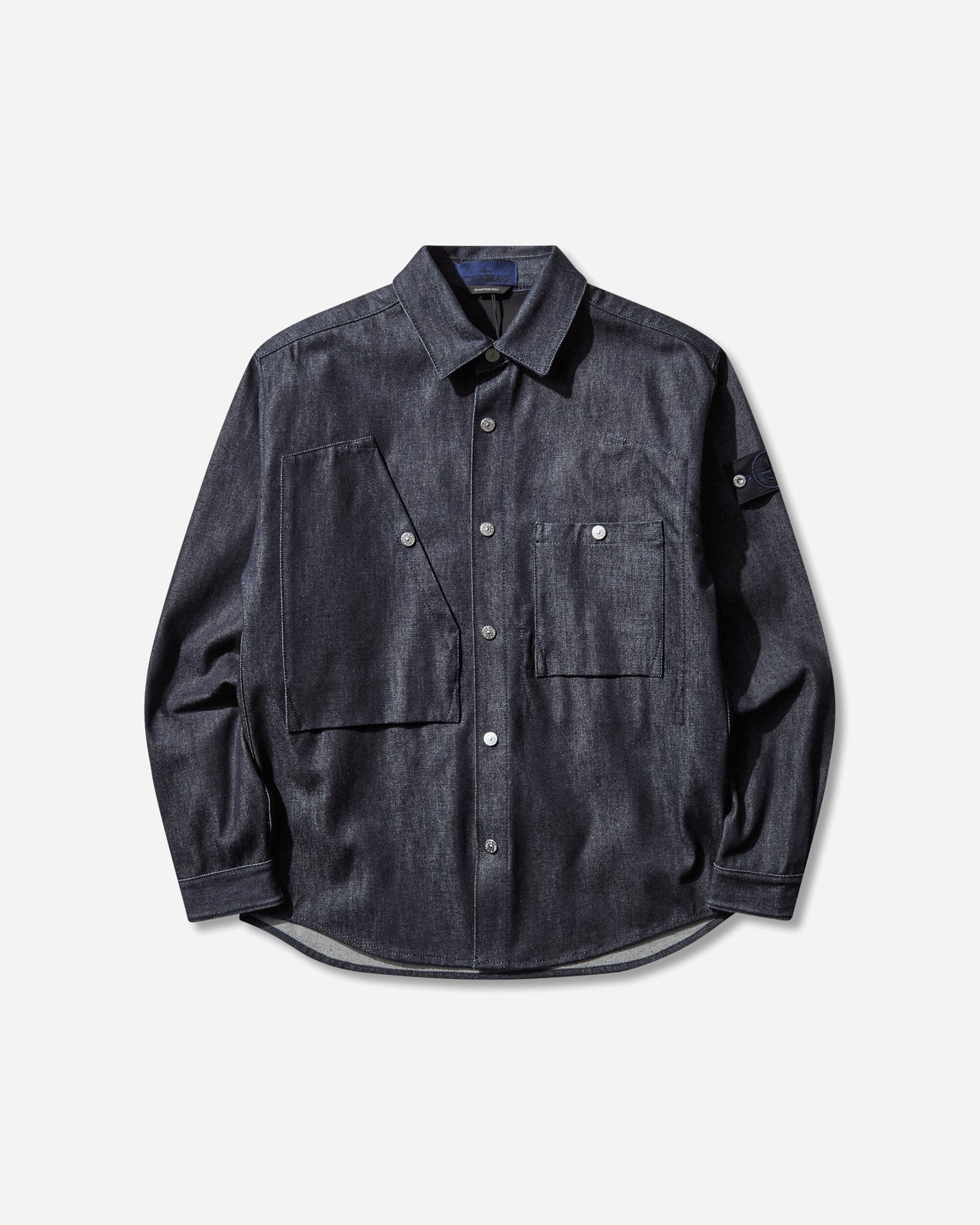 Stone Island Indigo Denim Raw Shirt Blue Raw Shirts Longsleeve Shirt K2S15-1100008-S00J8 VJ200