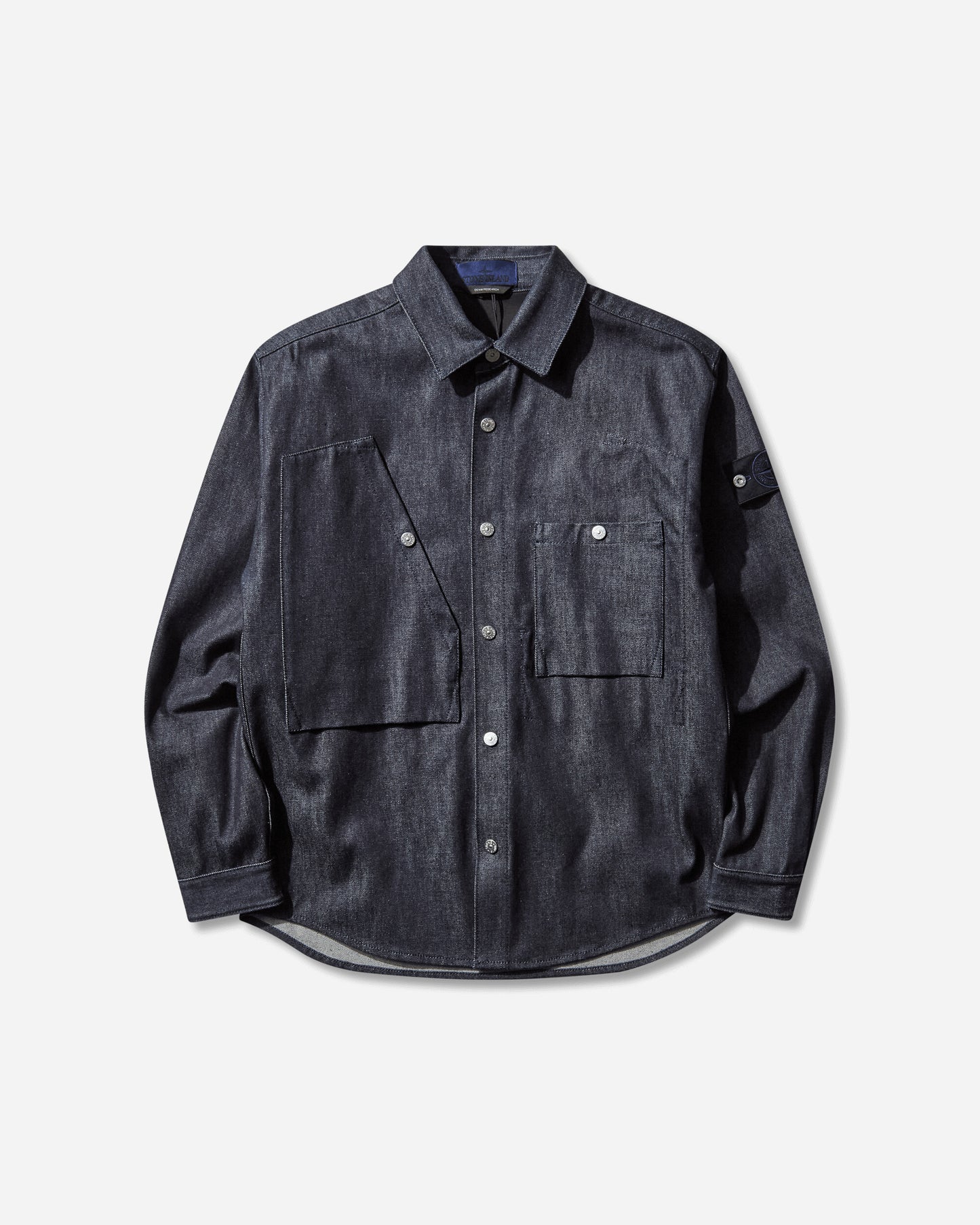 Stone Island Indigo Denim Raw Shirt Blue Raw Shirts Longsleeve Shirt K2S15-1100008-S00J8 VJ200