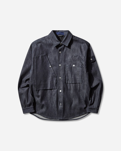 Stone Island Indigo Denim Raw Shirt Blue Raw Shirts Longsleeve Shirt K2S15-1100008-S00J8 VJ200